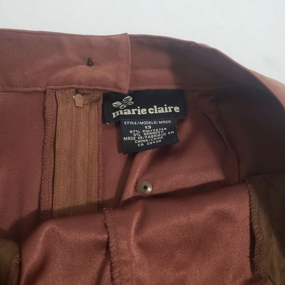 Marie Claire Brown Short Skirt - Picture 7 of 13